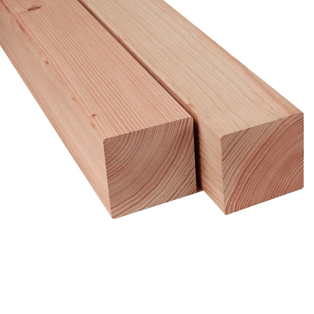 Douglas paal 120x120 mm geschaafd onbehandeld
