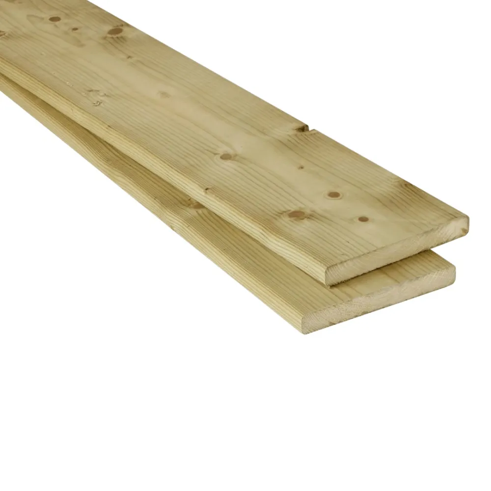 Vuren plank 18x145 mm geschaafd geïmpregneerd