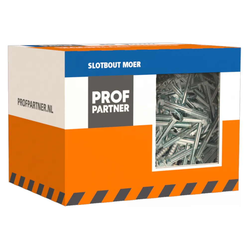 ProfPartner slotbout met moer M8x120 verzinkt 10 st/ds