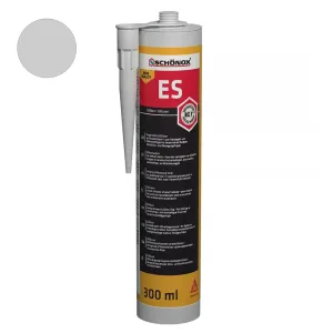 Schonox ES siliconenkit zilvergrijs flacon 300 ml 12 fc/ds