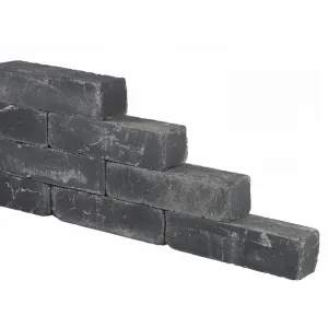 Wallblock old 15x15x60 cm antraciet 