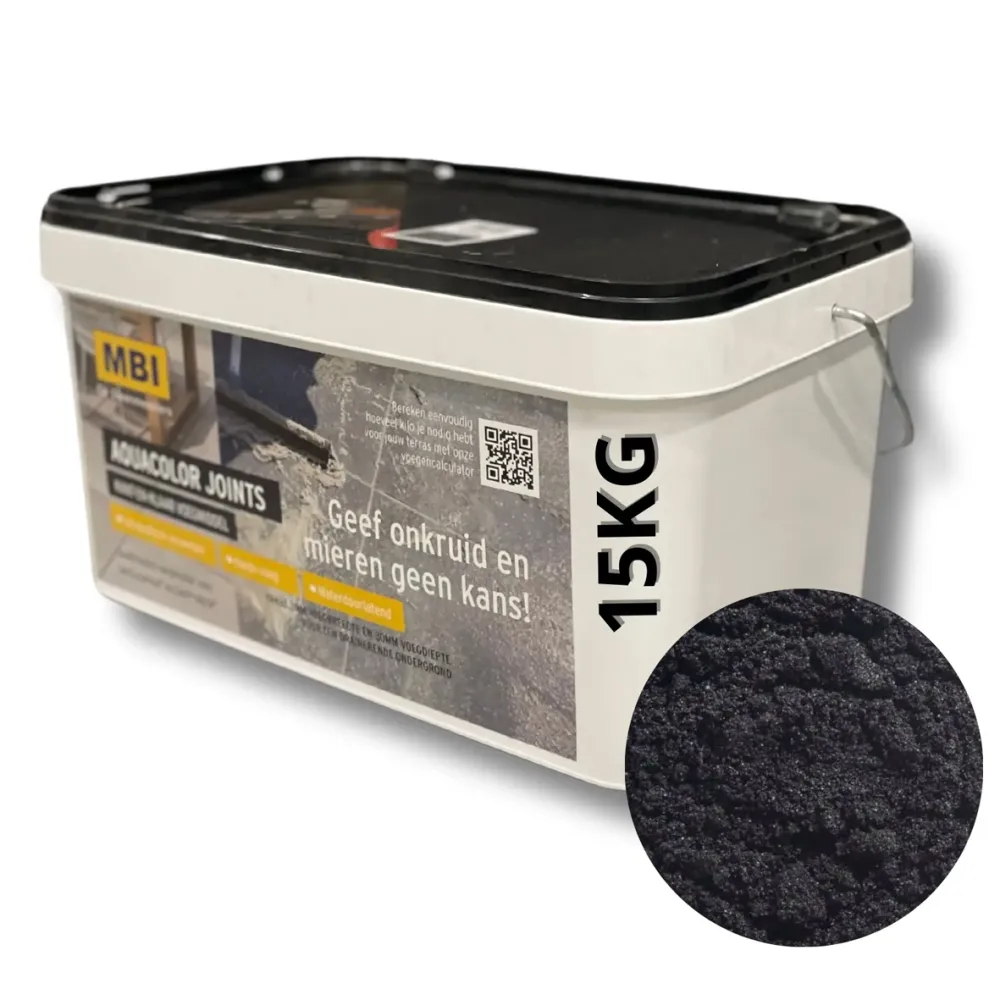 Voegmortel AquaColor Joints Basalt emmer 15 kg