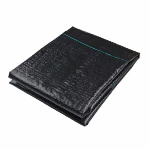 Anti Worteldoek 100 gr. zwart rol 210 cm breed