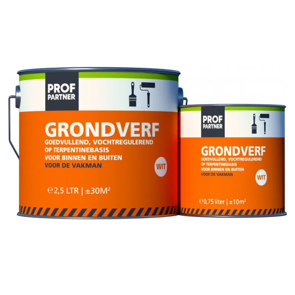 ProfPartner Grondverf Alkyd wit blik 750 ml