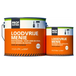 ProfPartner Loodvrije Menie oranje blik 750 ml