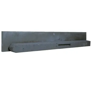 Betonplaat antraciet 3,5x25x184 cm stampbeton
