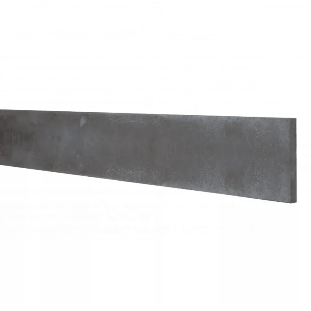 Betonplaat antraciet 3,5x25x184 cm stampbeton