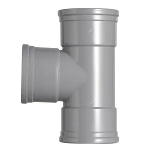 PVC T-stuk 110x110 mm 3xmanchet 87 gr.