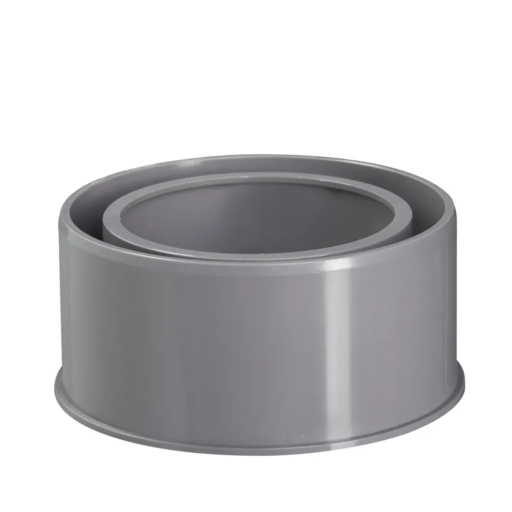 PVC verloop 80x110 mm 1xlijm HWA