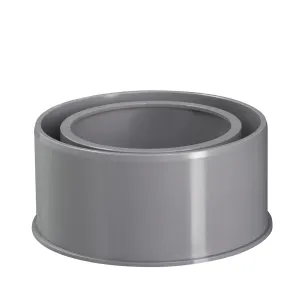 PVC verloop 80x110 mm 1xlijm HWA