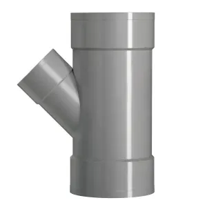 PVC T-stuk 160x125 mm 3xlijm 45 gr.