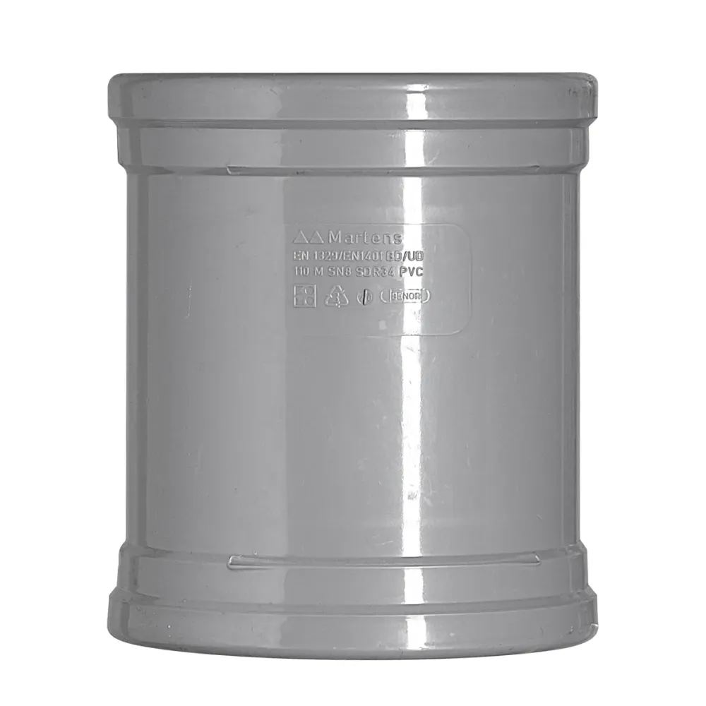 PVC overschuifmof 125 mm 2xmanchet