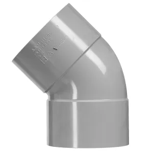PVC bocht 160 mm 2xlijm 45 gr.