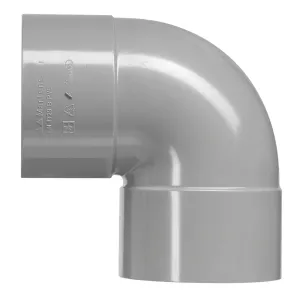 PVC bocht 160 mm 2xlijm 87 gr.