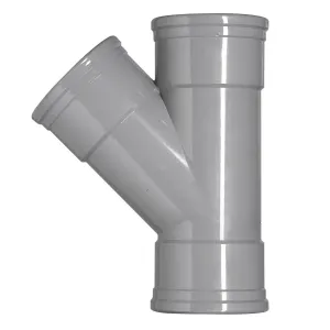 PVC T-stuk 160x160 mm 3xmanchet 45 gr.