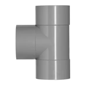 PVC T-stuk 50x50 mm 3xlijm 90 gr.