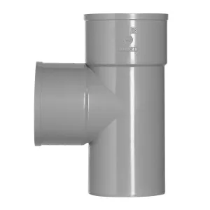 PVC T-stuk 75x75 mm 2xlijm 90 gr.