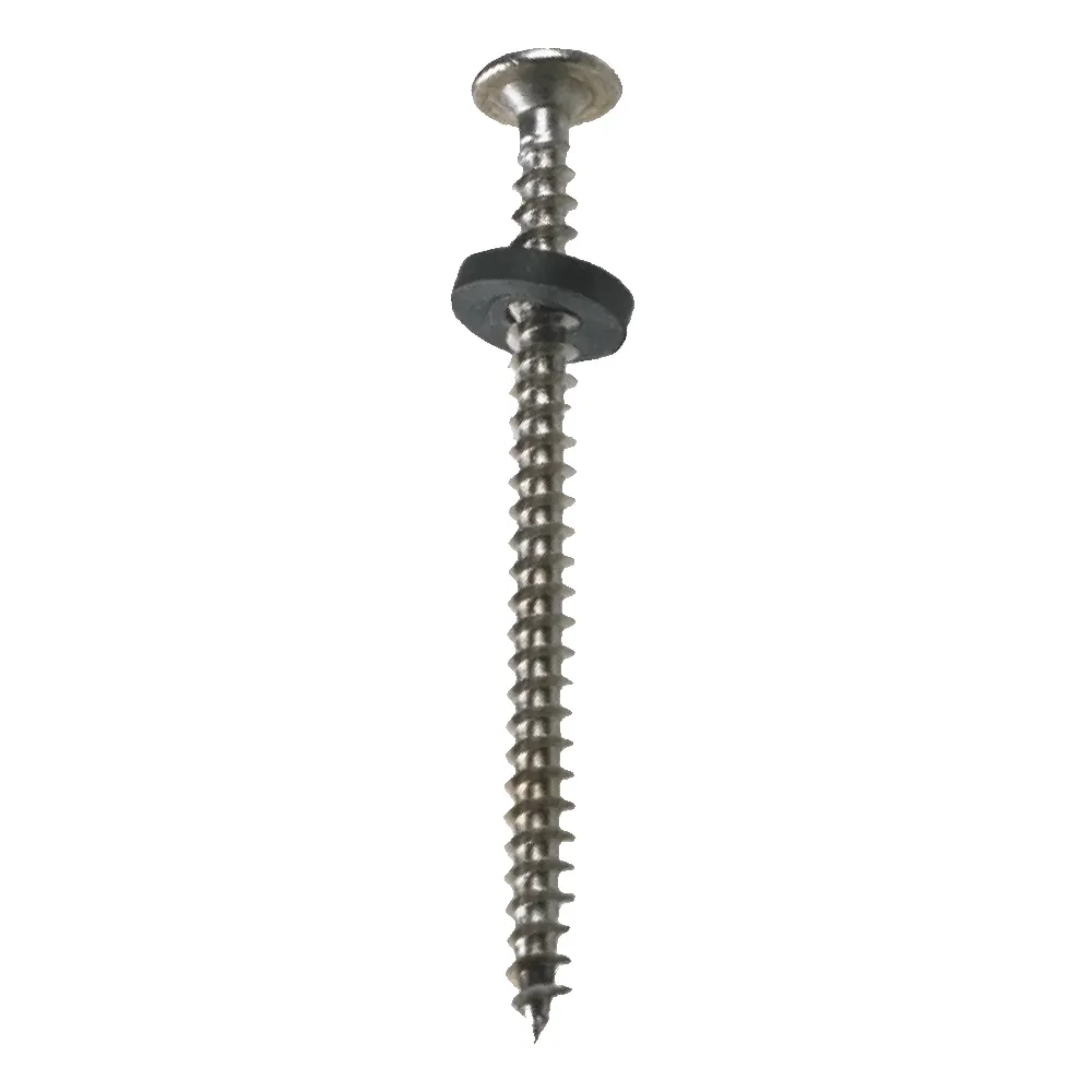 Monier schroef 5,0x70 RVS torx met neopreen volgring