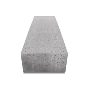 Artistone zitelement recht 100x60x40 cm Grijs