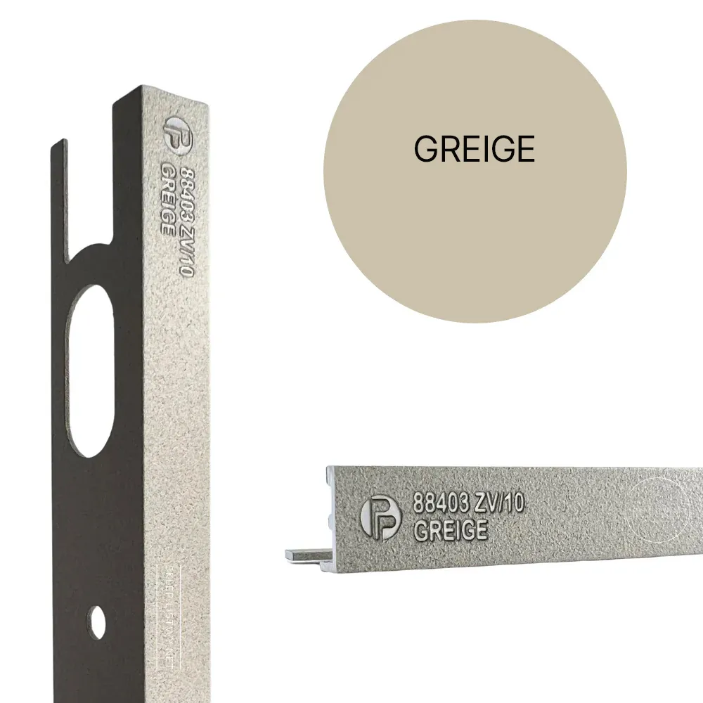 Tegelprofiel ProAngle ZV alu gecoat greige L= 2700 mm