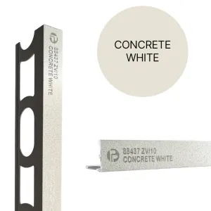 Tegelprofiel ProAngle ZV alu gecoat concrete white L= 2700 mm