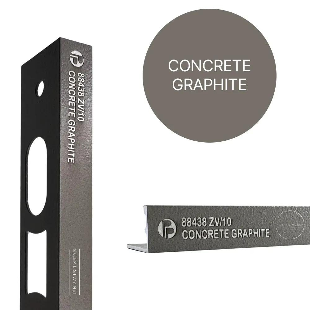 Tegelprofiel ProAngle ZV alu gecoat concrete graphite L= 2700 mm