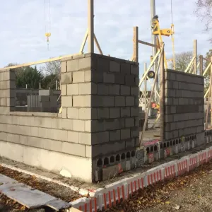 BIA lichtbetonblok 290x140x190 mm grijs 14/19 vuilwerk