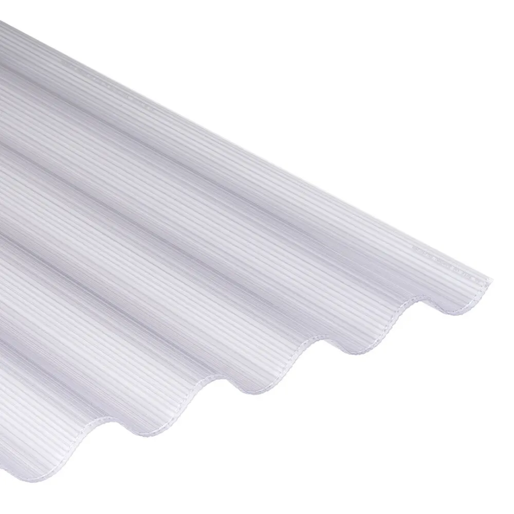 Golfplaat 3-wandig helder polycarbonaat 177/51