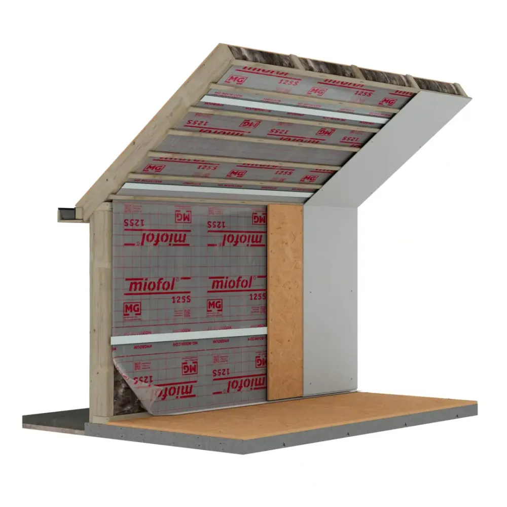 Miofol 125S dampremmende folie rol 1,5x50 m1