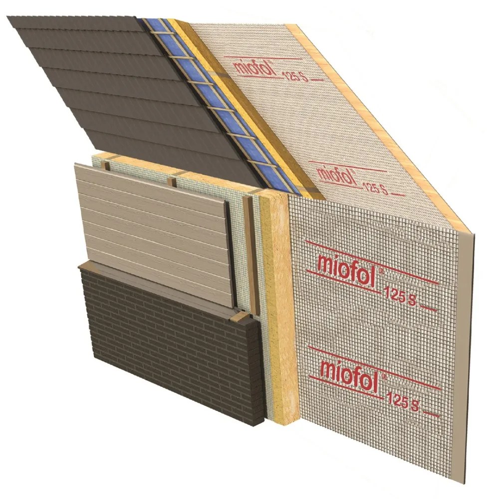 Miofol 125S dampremmende folie rol 1,5x50 m1