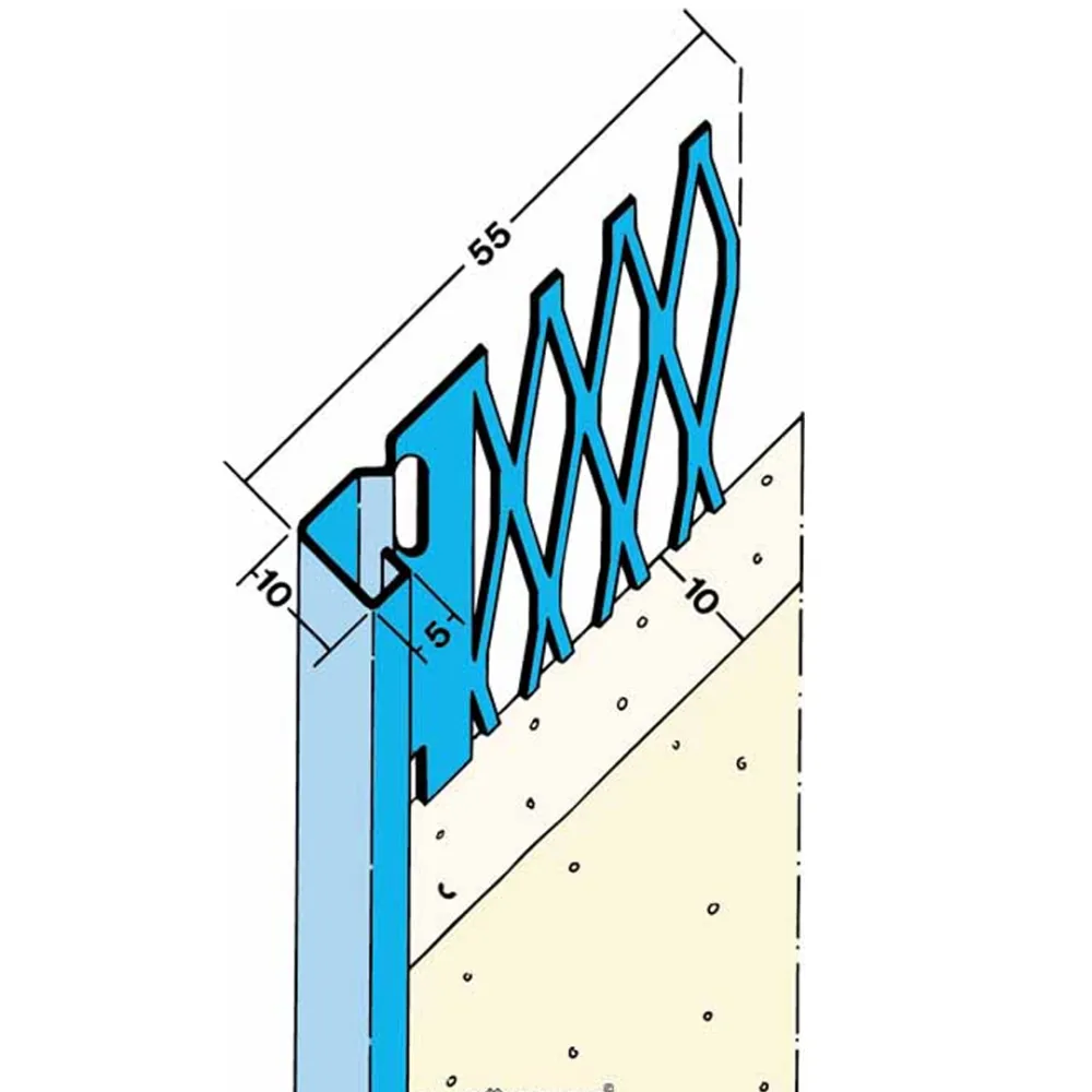 Stucstopprofiel 10 mm L= 3000 mm 1231