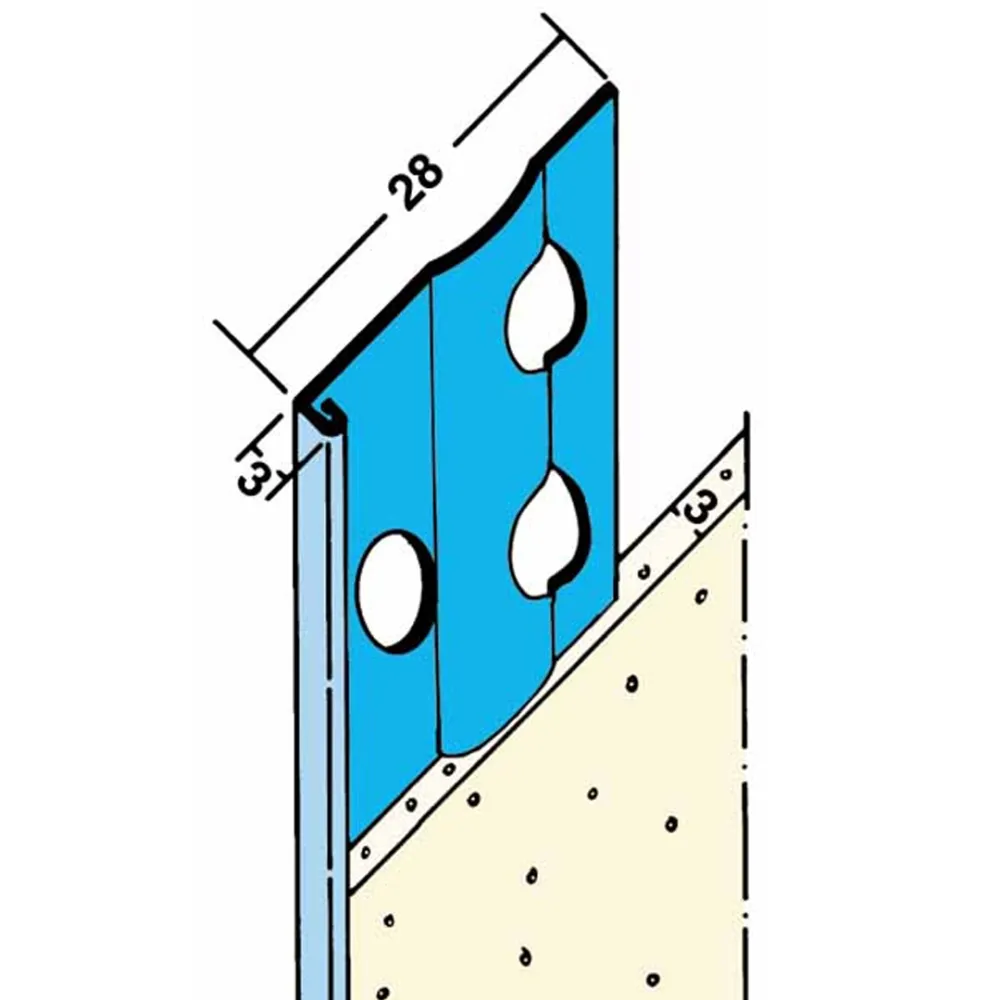 Stucstopprofiel 3 mm L= 2600 mm 1236H