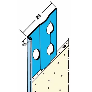 Stucstopprofiel 3 mm L= 2600 mm 1236H