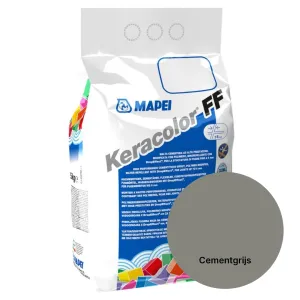 Mapei Keracolor FF voegmortel alu n. 113 cementgrijs 5 kg/zk 4 zk/ds