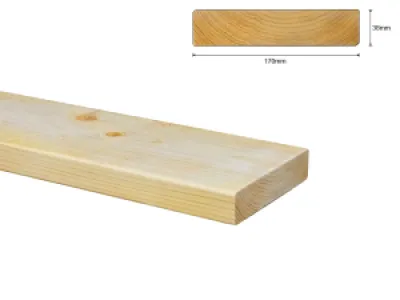 Vuren C SLS 38x170 mm geschaafd