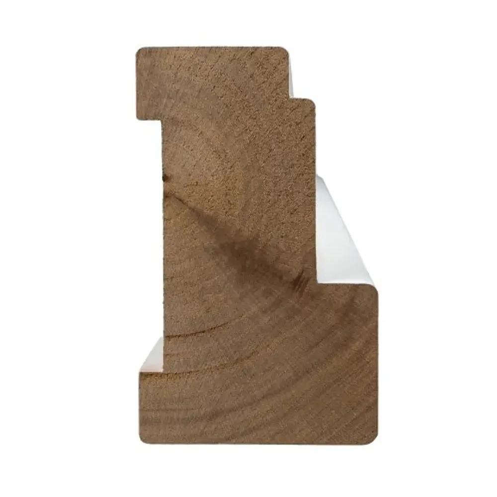 Kozijnhout A-profiel 66x110 mm L= 5900 mm hardhout gegrond