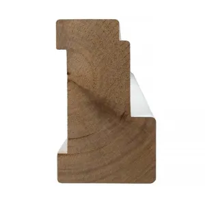 Kozijnhout A-profiel 66x110 mm L= 5900 mm hardhout gegrond