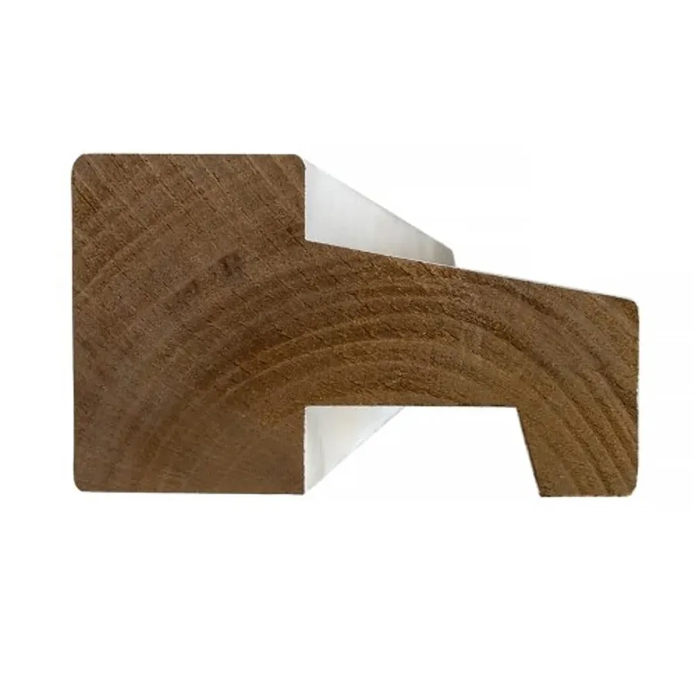 Kozijnhout C-profiel 66x110 mm L= 5900 mm hardhout gegrond