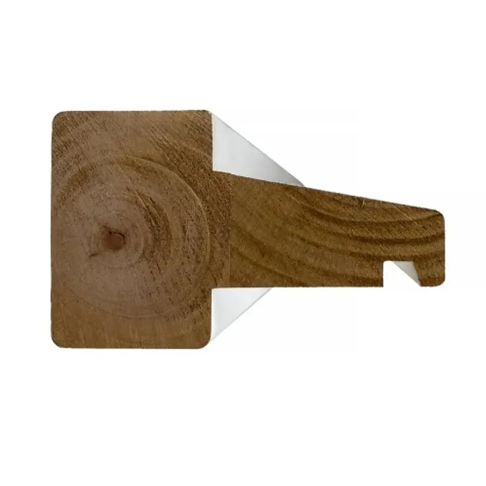 Kozijnhout D-profiel 66x110 mm L= 5900 mm hardhout gegrond