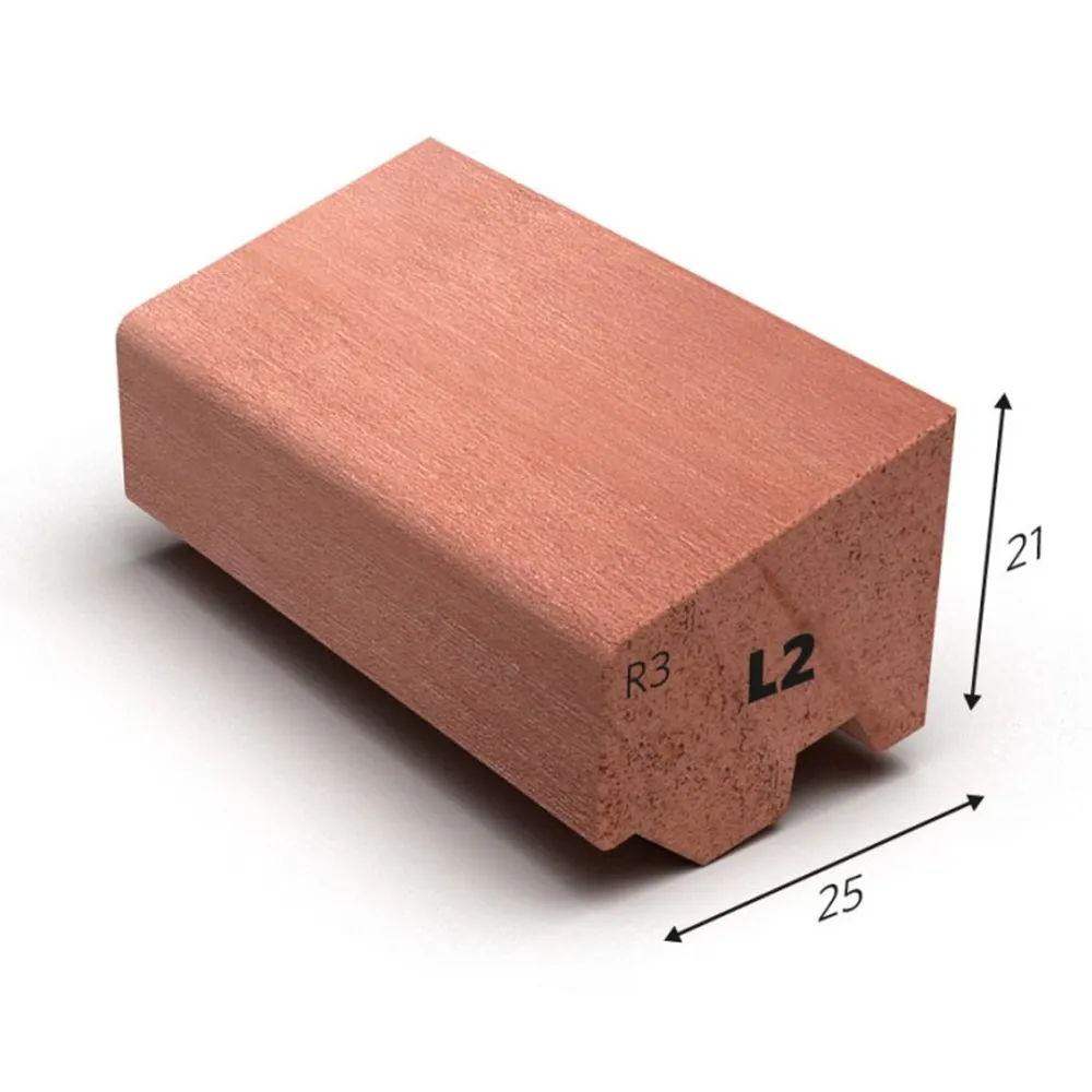 Glaslat L2 meranti 21x25 mm L= 4600 mm gegrond